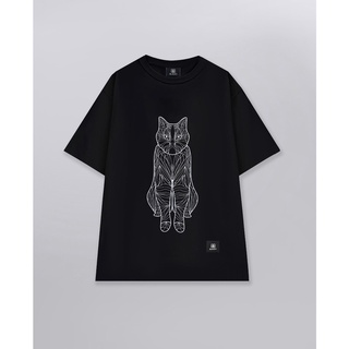 Blacky tee mystery cat - áo thun hoạ tiết mèo đen