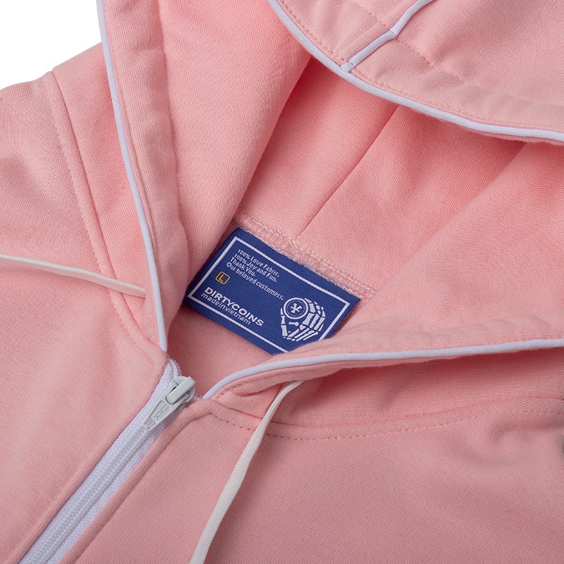 Áo khoác DirtyCoins Basic Zipped Hoodie - Pink