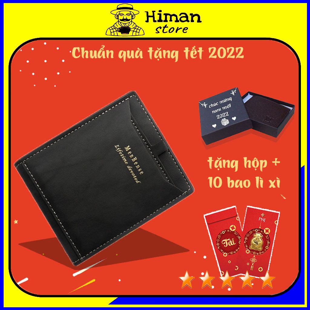 Ví nam 2022 mini nhỏ gọn bóp da lộn cao cấp thời trang đẹp-VN130