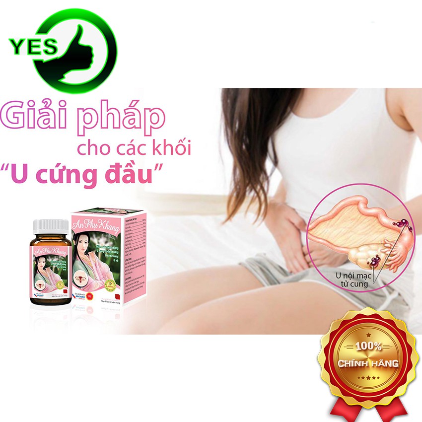 Viên uống An phụ khang an châu - hỗ trợ giảm các triệu chứng u nang, u xơ tư cung, u vú Hộp 60 viên - yespharmacy