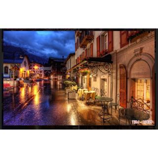 Tranh dán tường 3D quán cafe, trà sữa trang trí