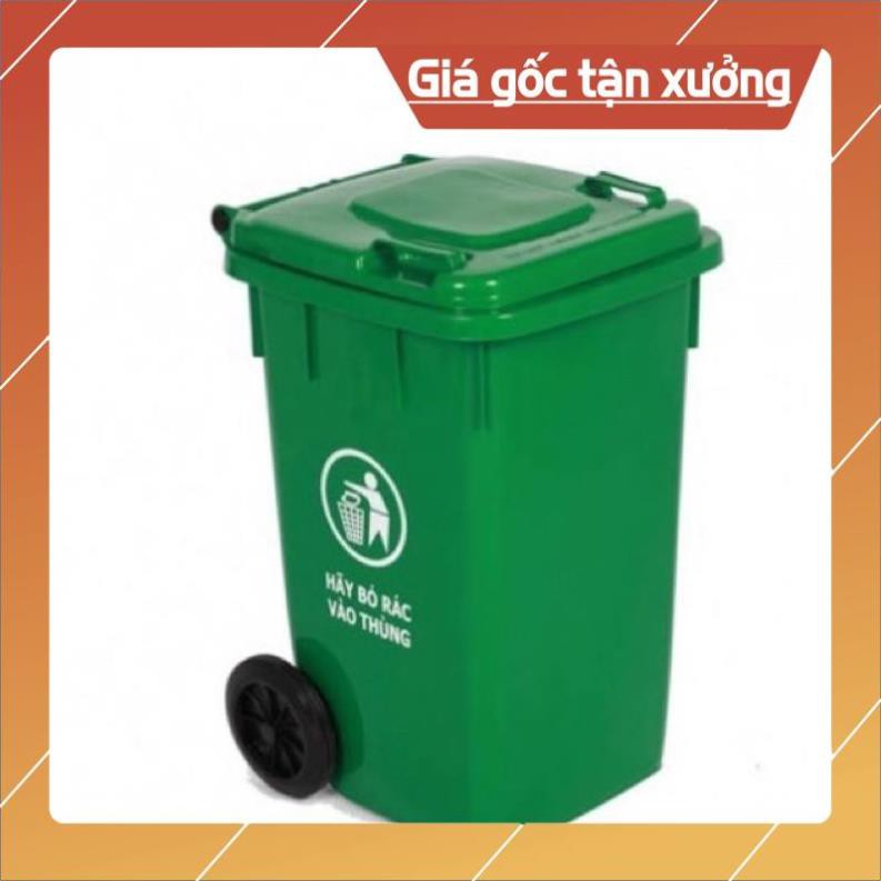 [Rẻ vô địch] Thùng rác nhựa công cộng có bánh xe các kích cỡ ( 60, 80, 100, 120, 240L )