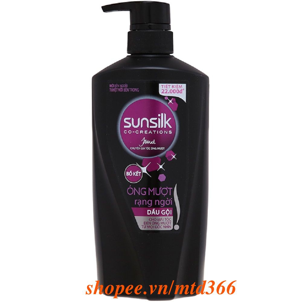 Dầu Gội Đầu 650ml Sunsilk Óng Mượt Rạng Ngời