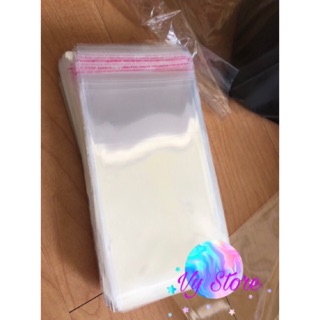 Túi kiếng nilong dán miệng 12x20cm đựng khẩu trang