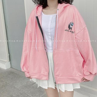 Áo hoodie zip tay phồng ulzzang unisex