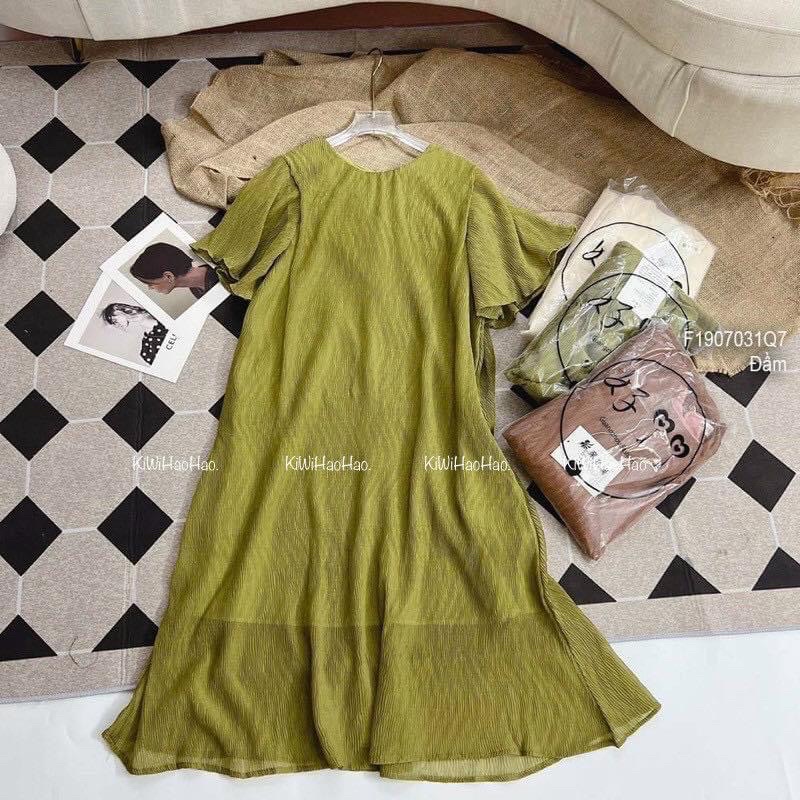 Váy suông tơ dập li 2 lớp mã hàng mới về cực xinh