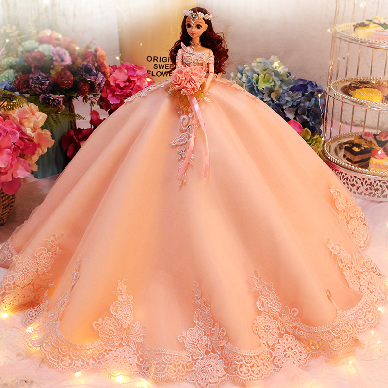 Búp Bê Barbie Mặc Váy Cưới Xinh Xắn Dễ Thương