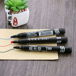 Bộ 3 bút dạ lông dầu màu đỏ,  đen,  xanh