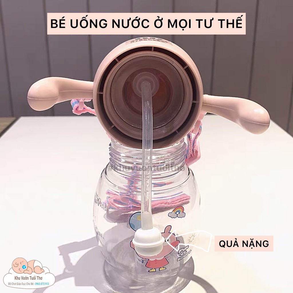 Bình tập uống chống sặc mỏ vịt an toàn cho bé từ 6 tháng tuổi 280 ml