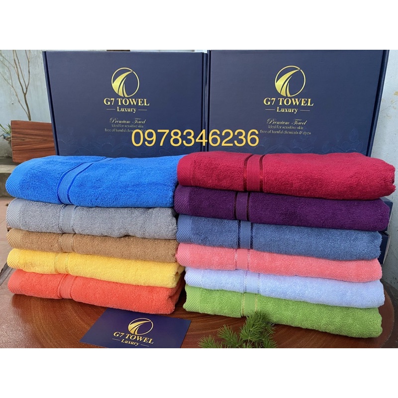 ( SANG TRỌNG) KHĂN TẮM 60x120cm CAO CẤP, Dày Dặn, Mềm Mại Thấm Hút Tốt