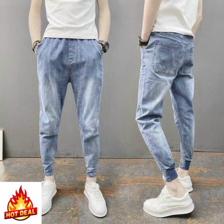 Quần jean nam bó chân,quần jean bó ống cao cấp chất vải co giãn mặc rất thoải mái mẫu mã mới nhất 2021 Đẹp