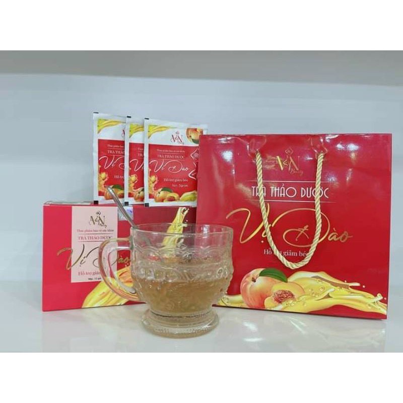 Trà giảm cân vị đào thơm dễ uống - giảm cân an toàn (1 GÓI DÙNG THỬ)