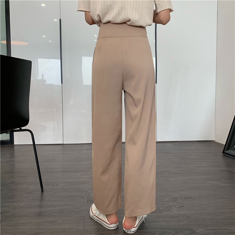 Quần Ống Suông Lưng Cao Trơn Màu Xinh Xắn Dành Cho Nữ 42104 | BigBuy360 - bigbuy360.vn