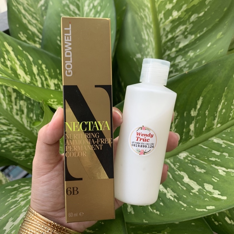 *Tặng kèm oxy * MÀU NHUỘM DƯỠNG TÓC GOLDWELL NECTAYA FREE AMONIAC COLOR CREAM 60ml