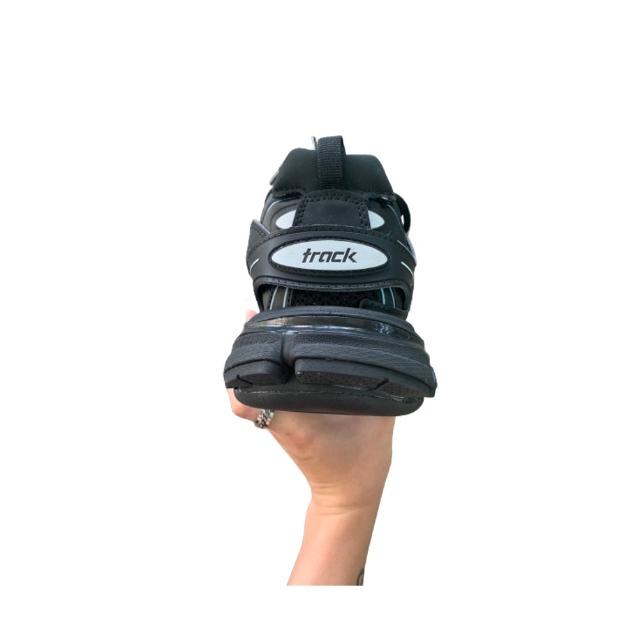 Giày Thể Thao Nam Nữ Giày Sneaker TRACK 3.0 ĐEN LÉ XANH