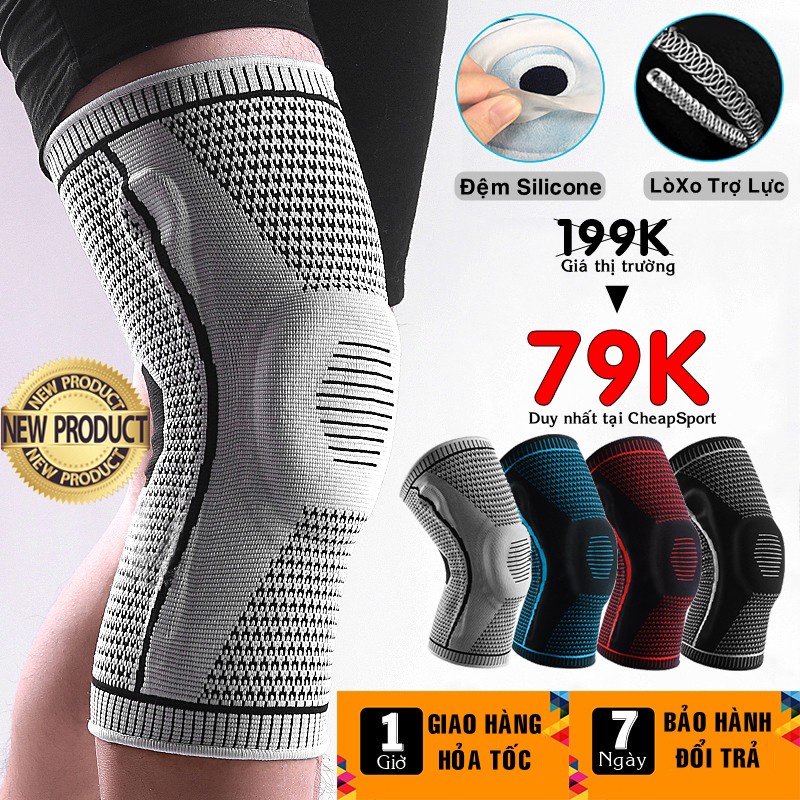 Bó Gối Thể Thao BG/05 Băng Bảo Vệ Đầu Gối Đai Trợ Lực Khớp Gối Bóng Đá Bóng Rổ Bóng Chuyền Gym Chạy Bộ Cầu Lông Tennis -