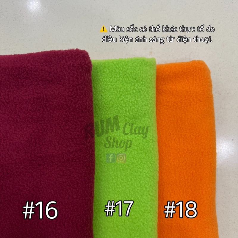 Vải nỉ Lông Cừu #1 đến #12 dành cho Doll, Obitsu