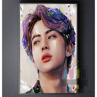 TRANH CANVAS K-POP BTS treo tường in theo yêu cầu - Jin 1