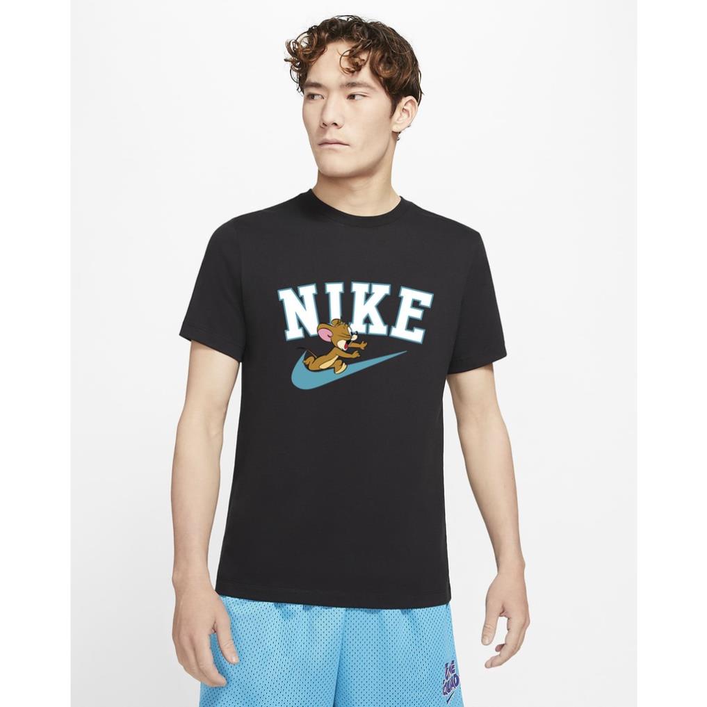 Áo Thun Thể Thao Nike x Chuột Jerry Vải Cotton Cao Cấp Vô Cùng Thoáng Mát