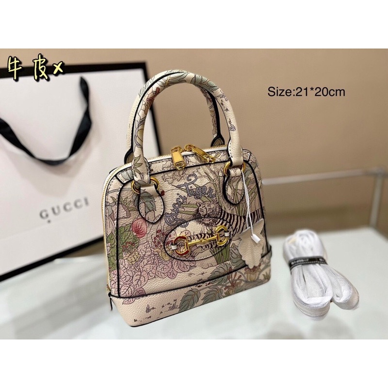 Túi xách Gúcci 1955 sz 21 dáng hến hoạ tiết mới hàng xưởng trung