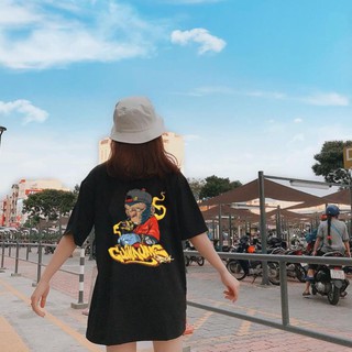 🔥sale 50%🔥 áo thun unisex tay lỡ monkey tattoo