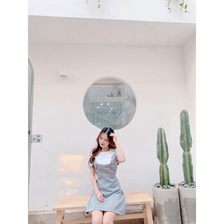 ĐẦM PHỐI CỔ SEN VIỀN REN