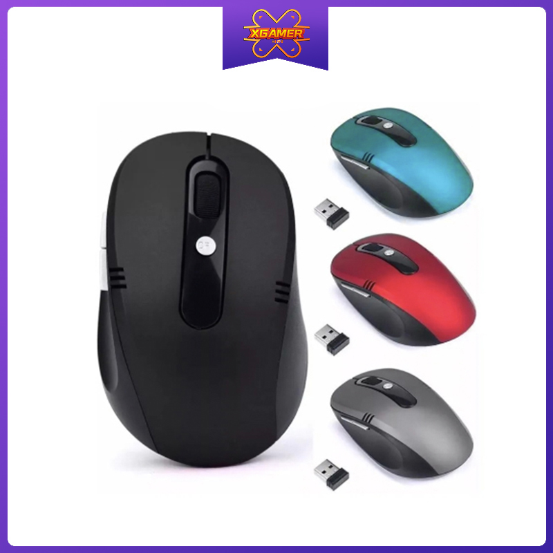 [Ready Stock] XGamer Wireless Mouse 2.4Ghz 1200 Dpi Wireless Nano USB Receiver with range up to 10M