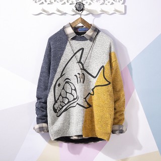 [ FREE SHIP ĐƠN 99K ]_Áo len nam cá mập .