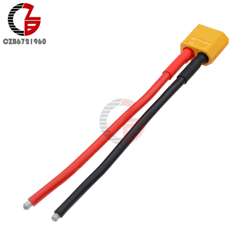 XT60 Connector Male W/Housing 10CM Silicon Wire 14AWG XT-60 PLUG | BigBuy360 - bigbuy360.vn