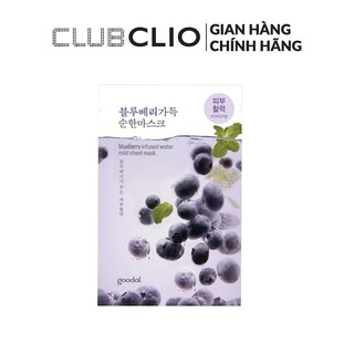 Mặt Nạ Giấy Cung Cấp Nước Goodal Blueberry Infused Water Mild Sheet Mask 23ml