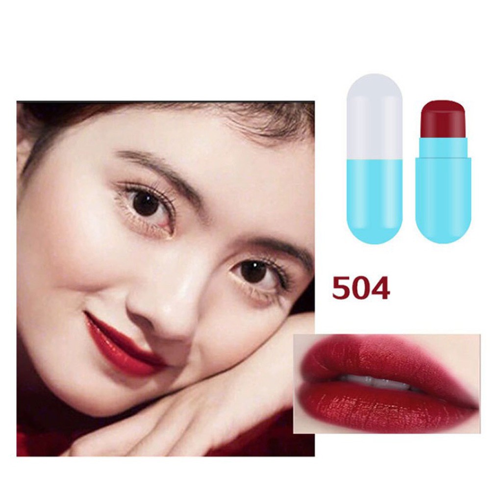 Son lì MISS GUDU thiết kế hình viên thuốc không thấm nước và bền màu hiệu quả dành cho nữ | BigBuy360 - bigbuy360.vn