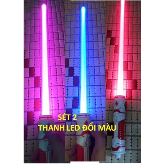 Đồ Chơi Gậy Ống LED -Kiếm Ánh Sáng Light Saber- có âm thanh ánh Sáng ,ghép đôi dài cực đẹp