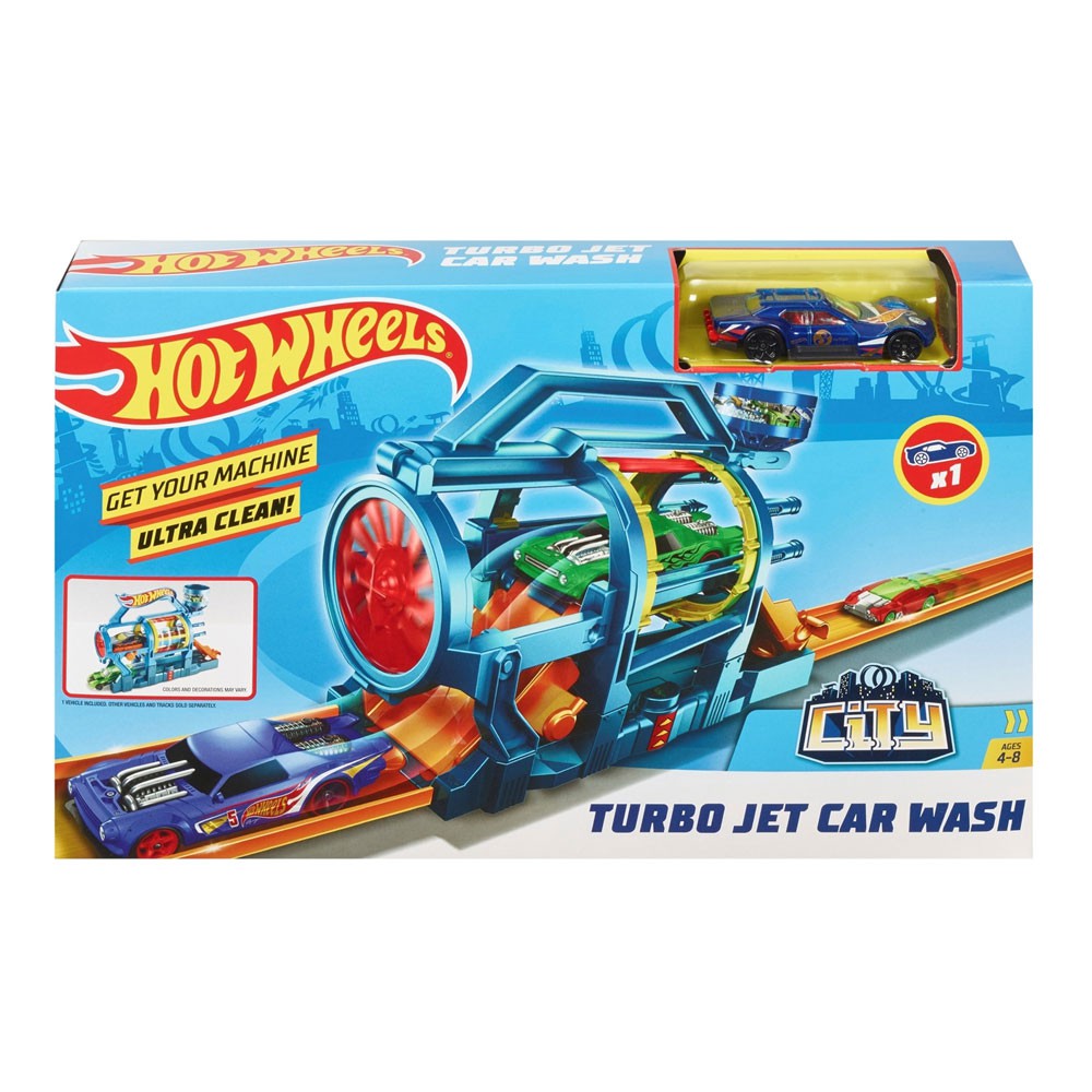 Bộ Hot Wheels rửa xe xoáy trục HOT WHEELS FJN35/FJN34