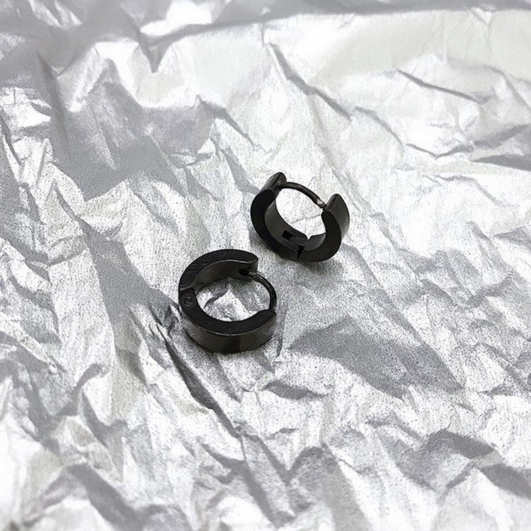 Khuyên tai thép titan thời trang hip hop đơn giản