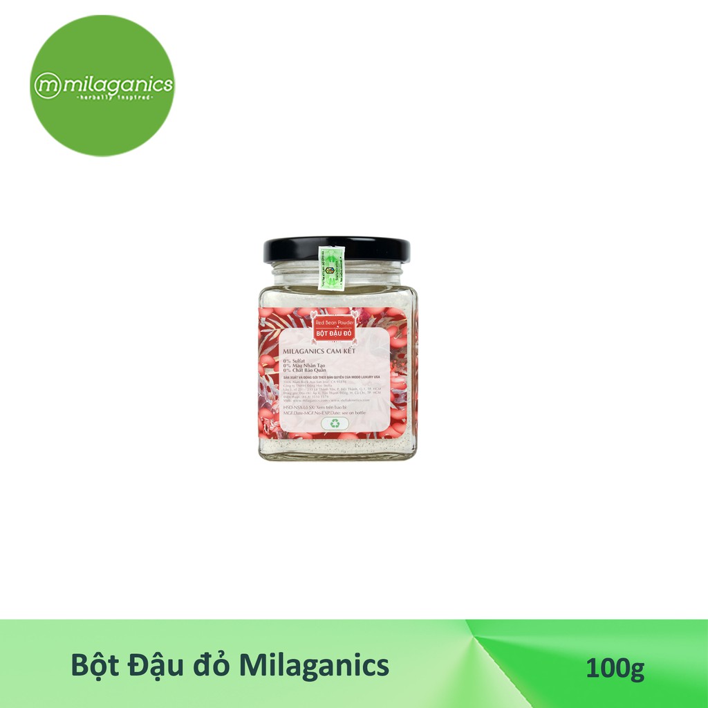 Bột đậu đỏ Milaganics hũ 100g | BigBuy360 - bigbuy360.vn