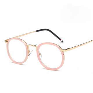 Kính cận mắt tròn màu hồng pastel