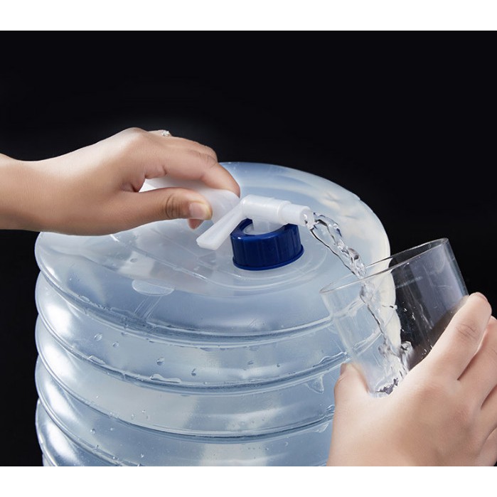 can nhựa đựng nước gấp gọn dung tích 10l