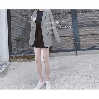 áo vest kẻ caro