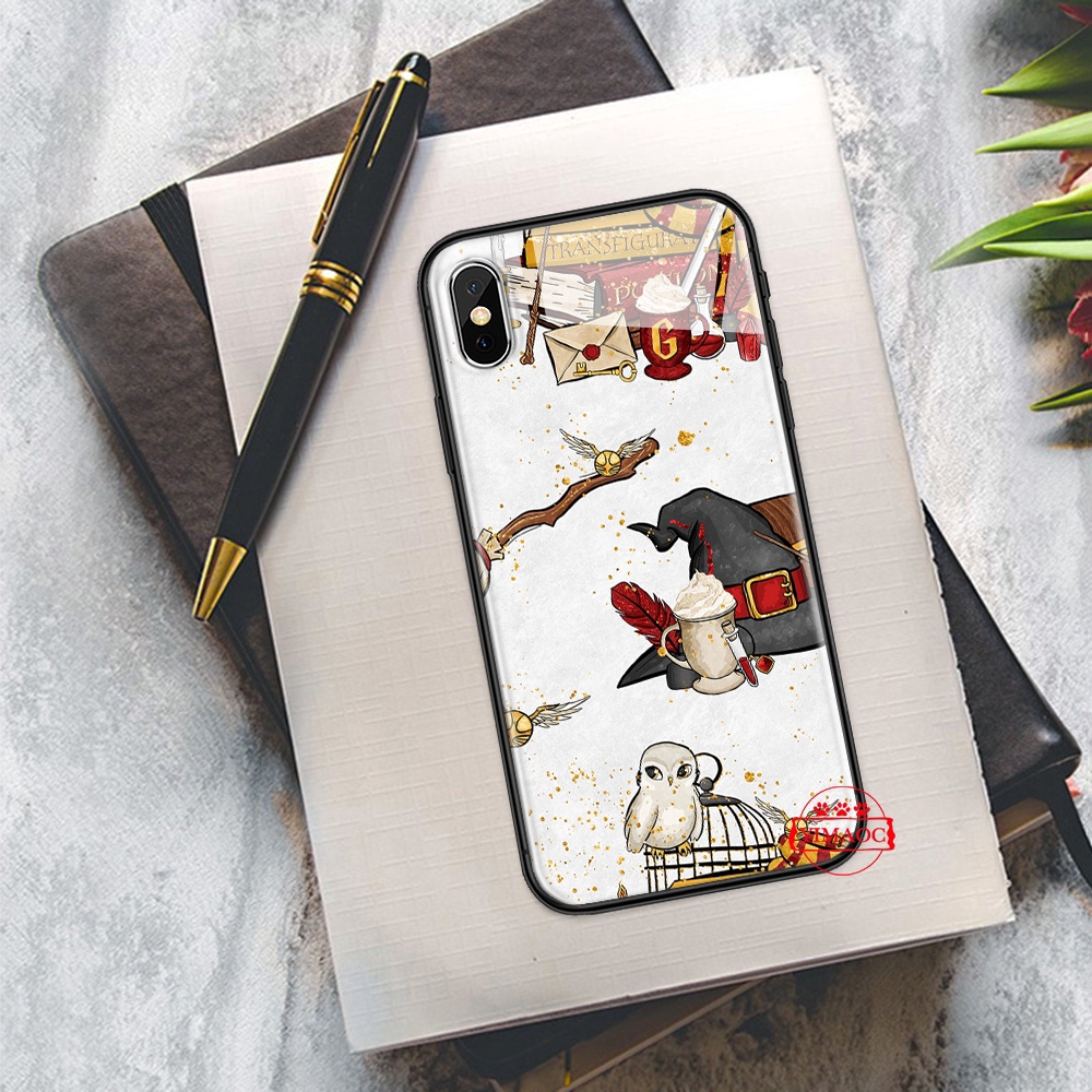 Ốp điện thoại mặt gương họa tiết Harry Potter 152C dành cho iPhone XS Max XR X 11 Pro 7 8 6 6S Plus