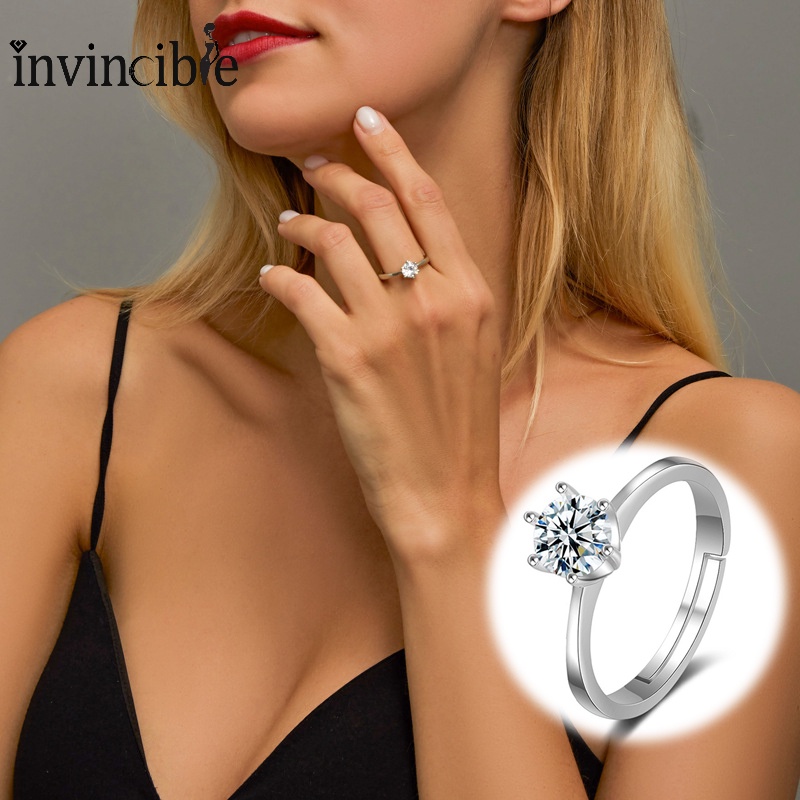 Nhẫn Đeo Tay Kim Loại Đính Đá Xinh Xắn Cho Nữ