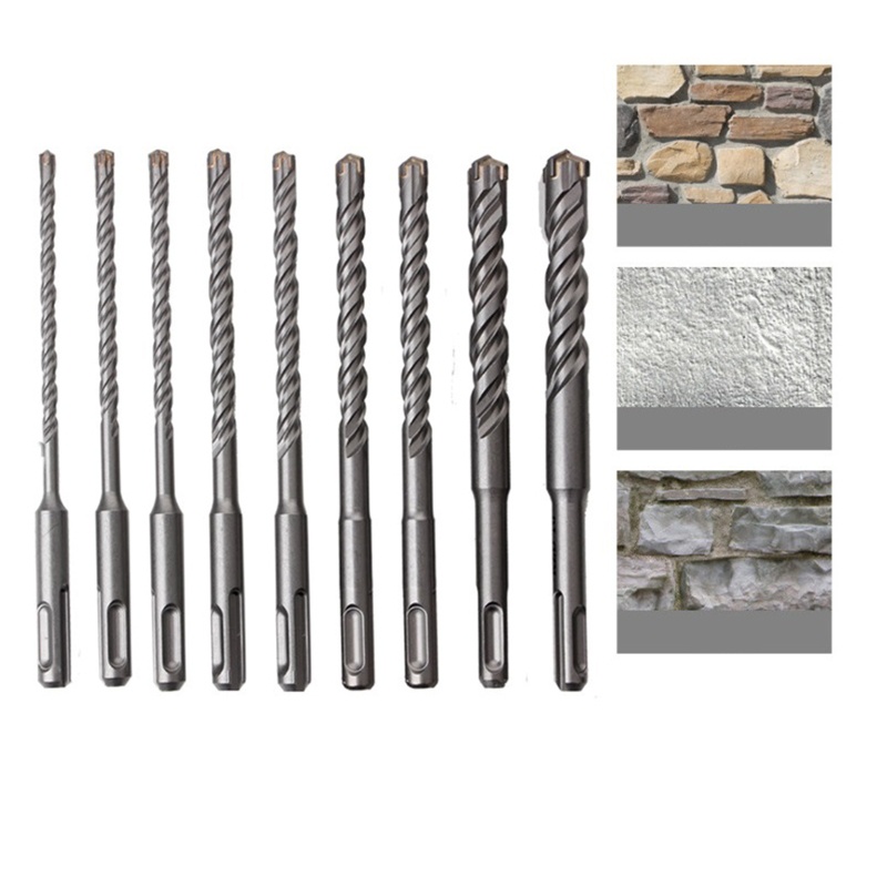 Bộ 9 Mũi Khoan Búa Xoay 160mm Chuyên Dụng Cho Khoan Điện