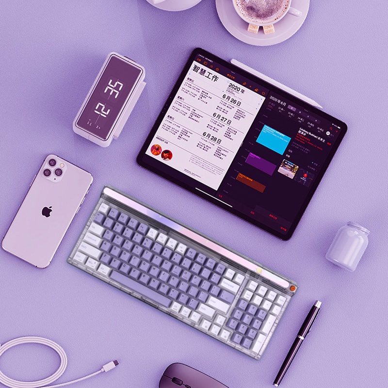 Bàn phím cơ không dây Newmen GM980 Nebula Gasket I Layout 100I Wireless I Bluetooth I USB Type C