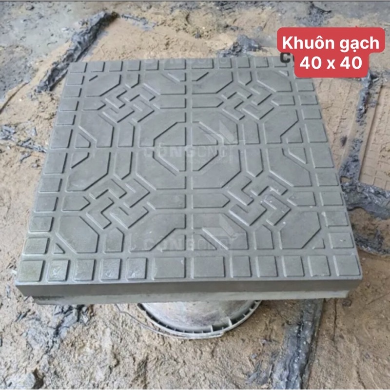 khuôn đúc gạch lát sân vườn 40x40 giá siêu rẻ