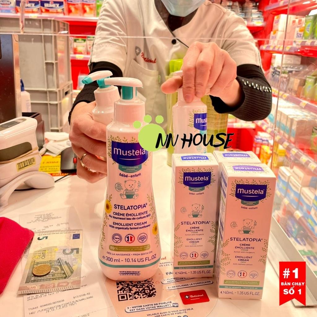 Kem dưỡng da mặt Mustela Stelatopia cho từ trẻ sơ sinh da khô, da cơ địa dễ bị kích ứng, chàm sữa, cream kem dưỡng ẩm