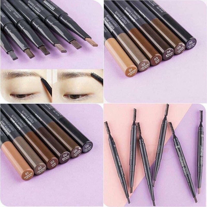 Chì Kẻ Mày 2 Đầu The Face Shop Designing Eyebrow Pencil