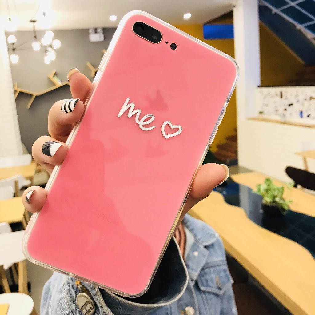[ IPHONE ] Ốp Lưng You, Me Gương 3D - Lưng Silicon Giả Kính, Chữ Gương - C030 | BigBuy360 - bigbuy360.vn