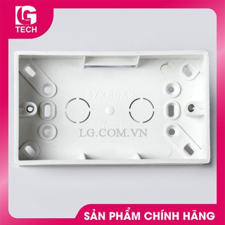 Đế điện nổi đôi cho ổ điện, công tắc chính hãng LGtech