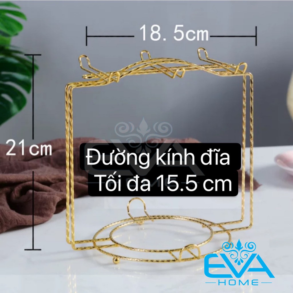 Bộ Tách Trà Thuỷ Tinh Pha Lê Cao Cấp Kèm Giá Treo Sang Trọng M3466/ Gồm 6 Ly , 6 Đĩa , 6 Muỗng Và 1 Giá Treo Tiện Dụng