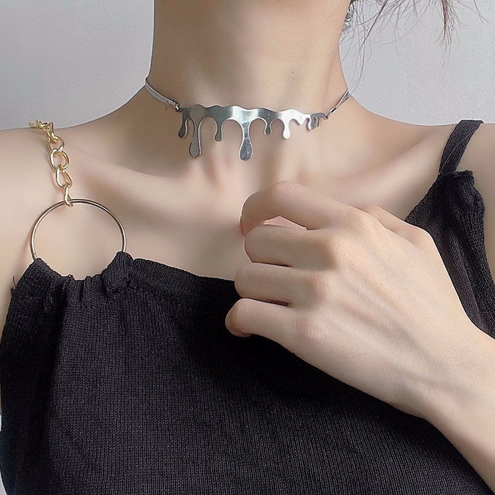 Vòng cổ choker kiểu dáng hình học thời trang cá tính cho nữ