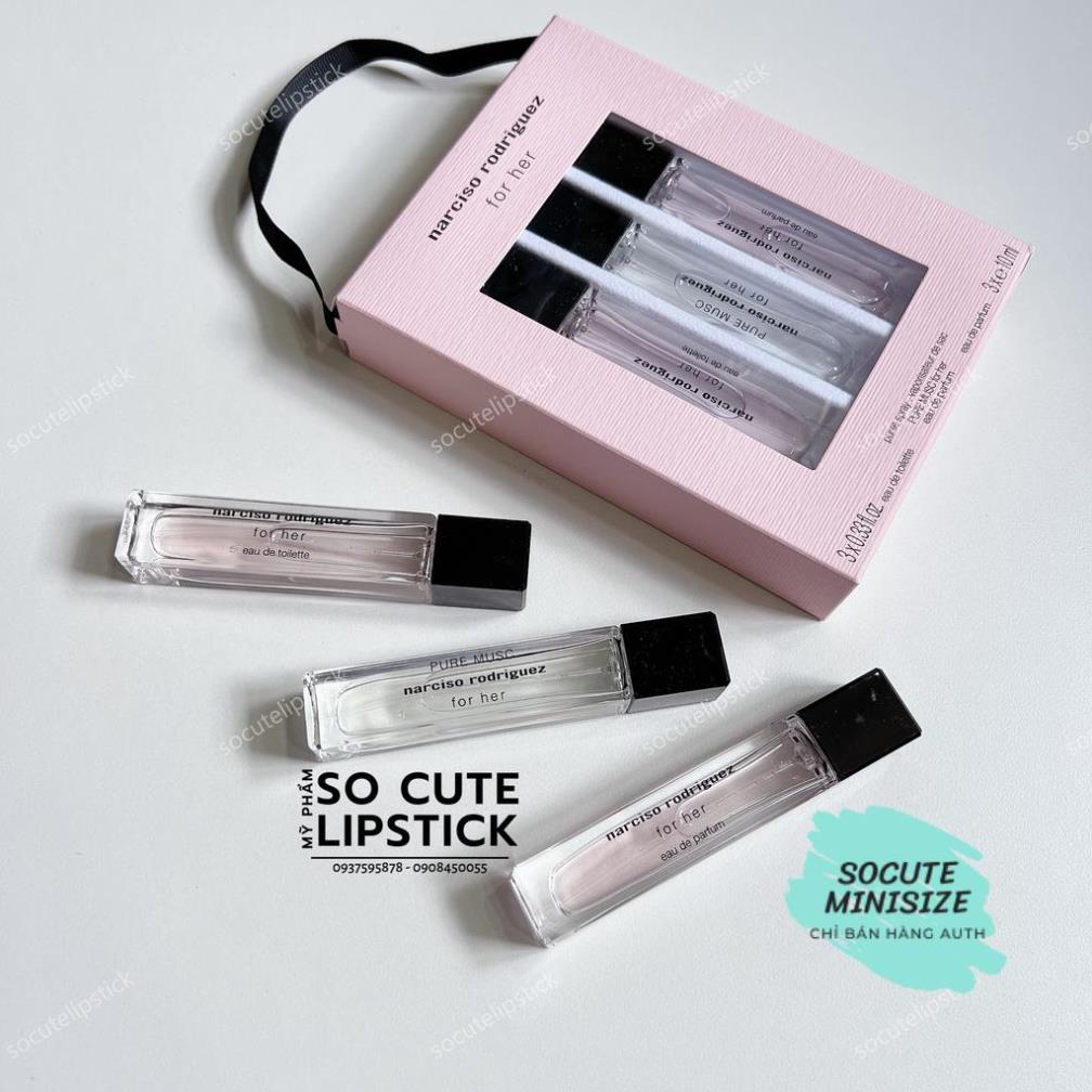 SET Bộ Nước Hoa Narciso Rodriguez For Her Mini 4 Chai 7.5ml - Chai Xịt 10ml